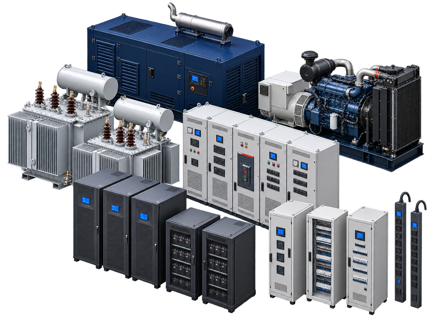 Transformer, switchgear, UPS, and industrial generator equipment portfolio